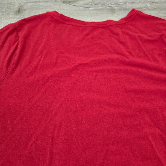 Ava & Viv Red Short Sleeve Scoop Neck Tunic Top Womens Plus Size 1X - Picture 9 of 16